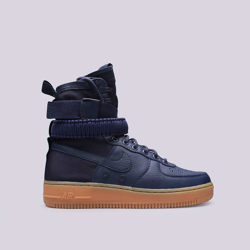 мужские синие кроссовки Nike SF Air Force 1 864024-400 - цена, описание, фото 1